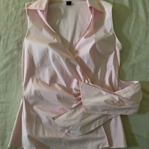 Pink wrap shirt